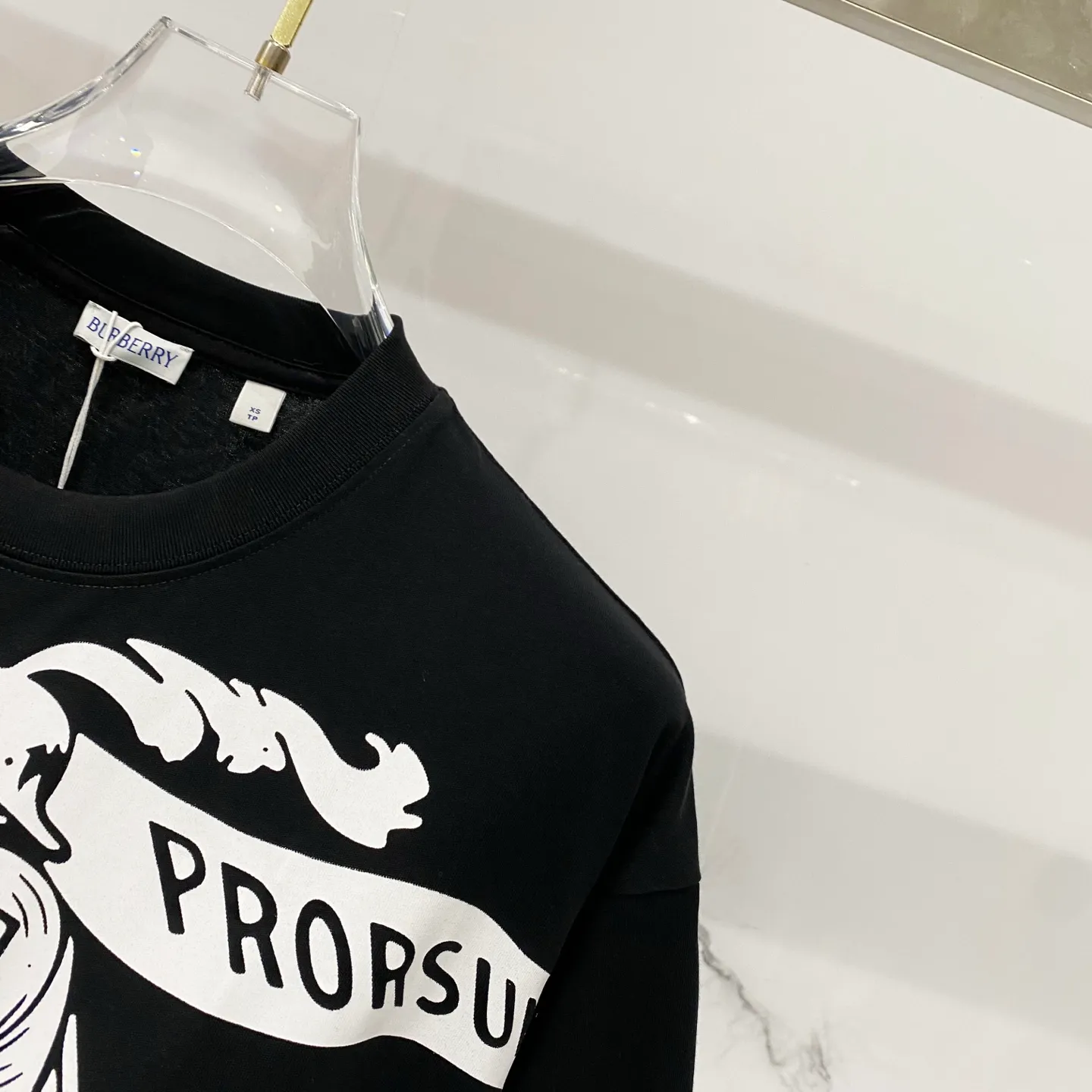 BURBERRY/ - 260 T 🛡️ LOGO Quality 100 ％ Versatile Size:XS-L :Black.White.Blue. .Gray.Khaki